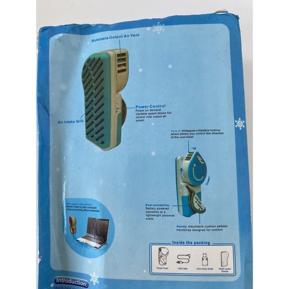 Hand Held Personal Air Conditioner New In Box Battery Operated AC for Travel - Picture 7 of 11